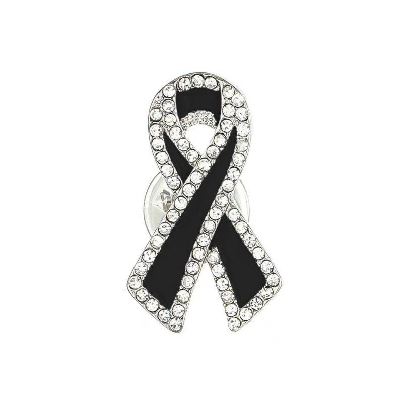 Foreign trade hot-selling ribbon brooch jewelry fashion diamond red ribbon brooch brooch activities commemorative clothing wholesale