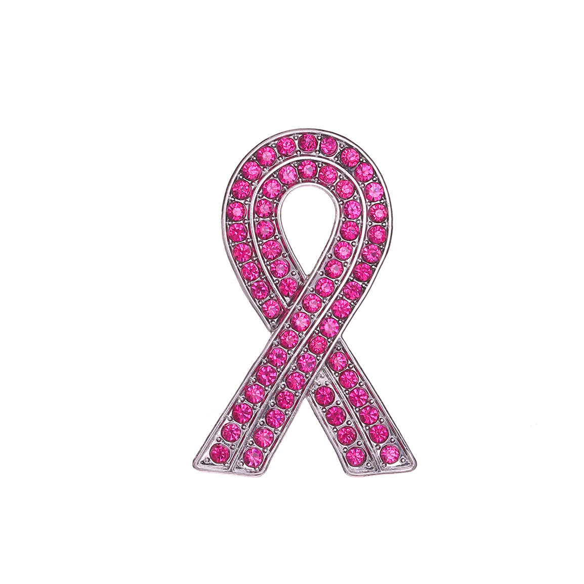 Foreign trade hot-selling ribbon brooch jewelry fashion diamond red ribbon brooch brooch activities commemorative clothing wholesale
