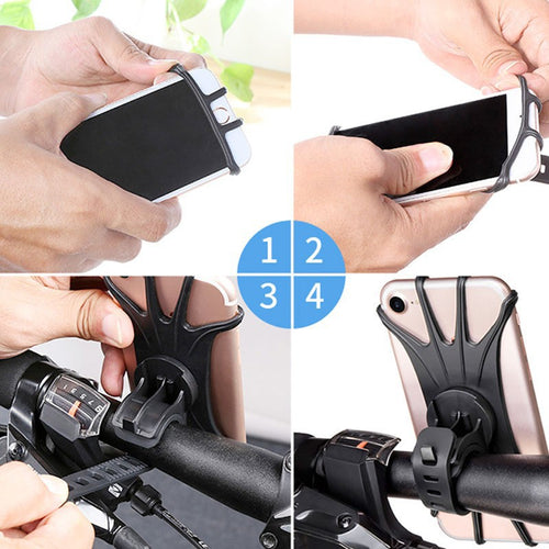 Cross-Border Manufacturer Bicycle Mobile Phone Holder Car Mobile Phone Fixed Holder Outdoor Navigation Mobile Phone Holder Wholesale