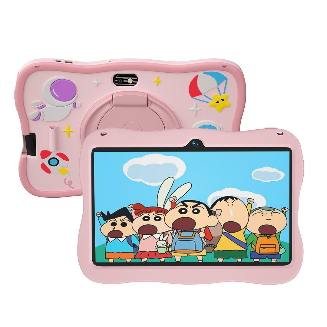 7inch Children's Tablet Learning Entertainment Anti-Fall Protection Cartoon Portable Love Doll Tab Cross-Border Direct Supply