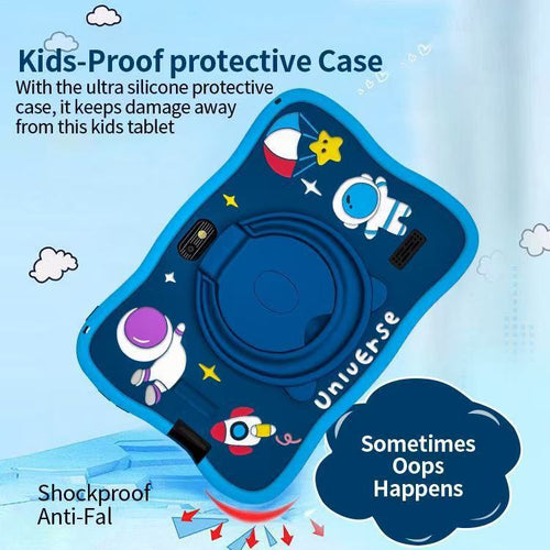 7inch Children's Tablet Learning Entertainment Anti-Fall Protection Cartoon Portable Love Doll Tab Cross-Border Direct Supply