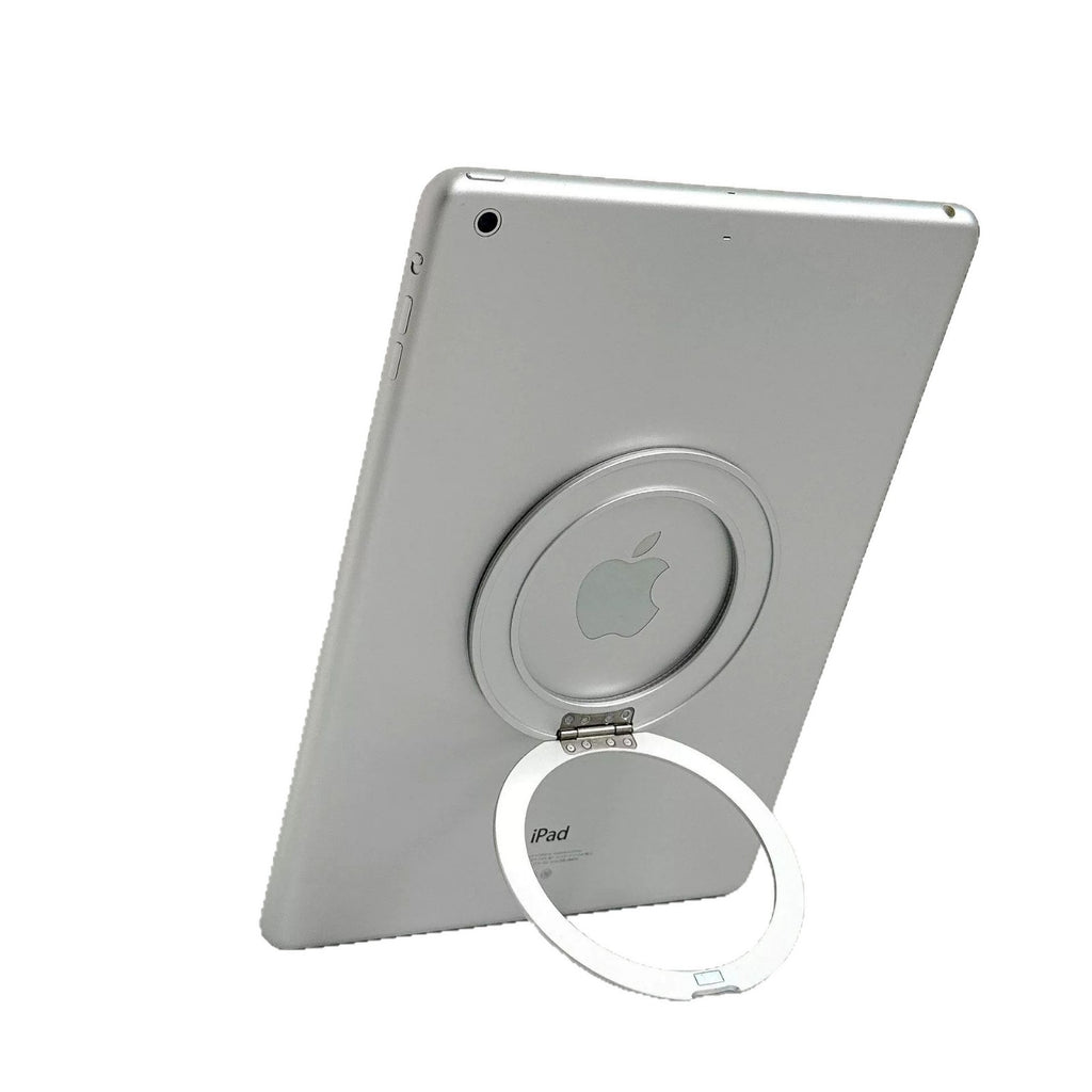 Tablet Stand with 360-Degree Rotation, Adhesive-Backed, All-Metal Desktop Lazy Stand, iPad Tablet Ring Holder